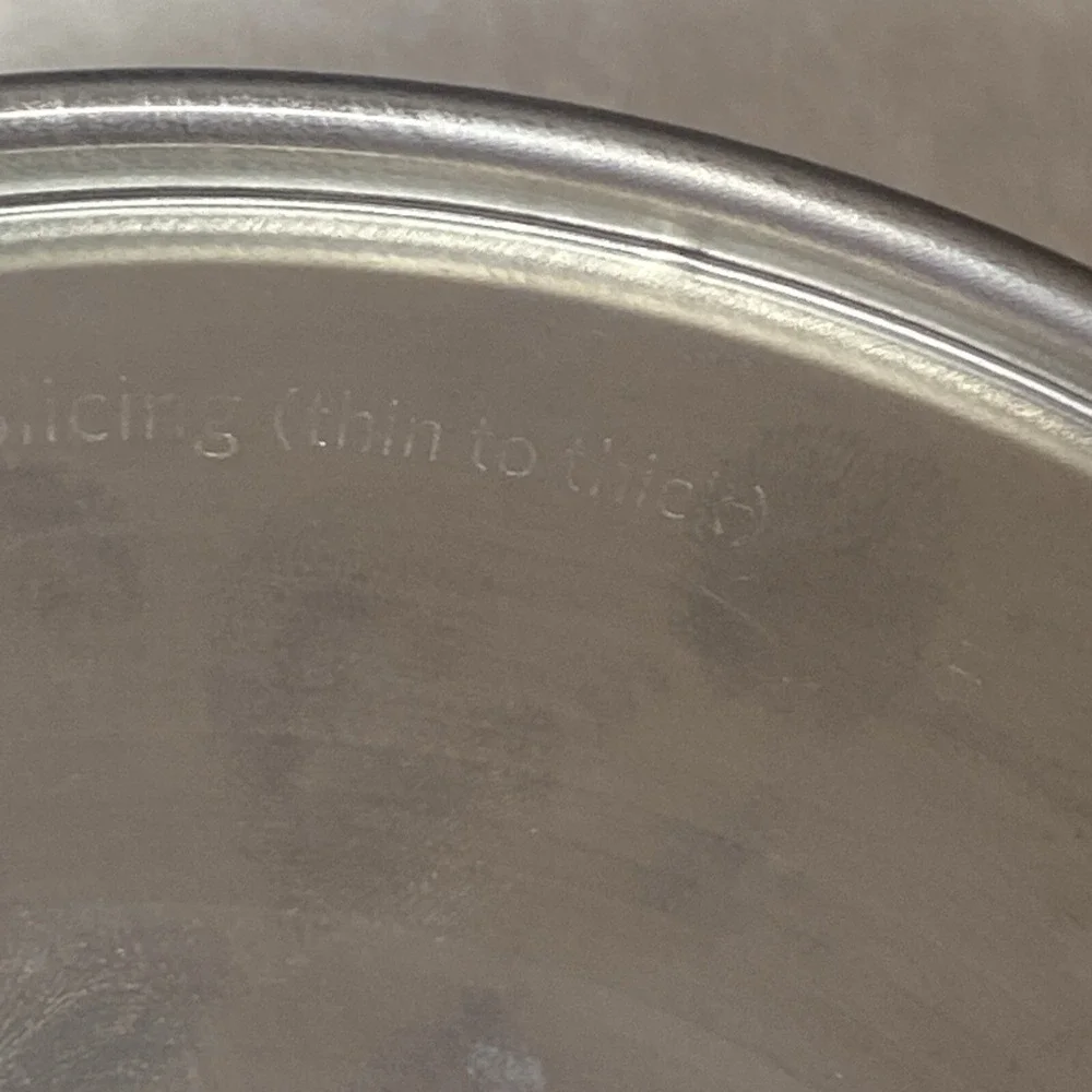 KitchenAid Food Processor Parts‎ Adjustable Slicing Disk Thin to Thick Stainless